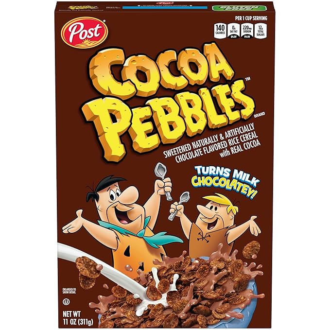 Post Cocoa PEBBLES Cereal, Chocolatey Kids 11 OZ