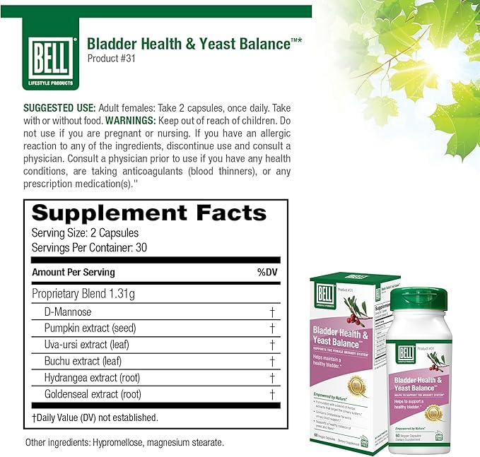 Bell Lifestyle Products Bladder Health & 60 Capsules