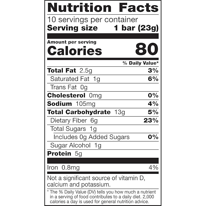 Fiber One 80 Calorie Chewy Bars, Chocolate Peanut Butter, Snack Bars Value Pack, 10 Ct, 8.2 oz