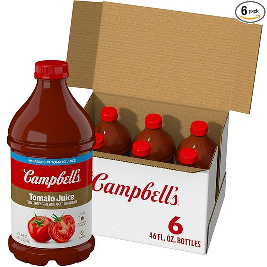 Campbell's Tomato Juice, 46 oz. Bottle (Pack of 6)