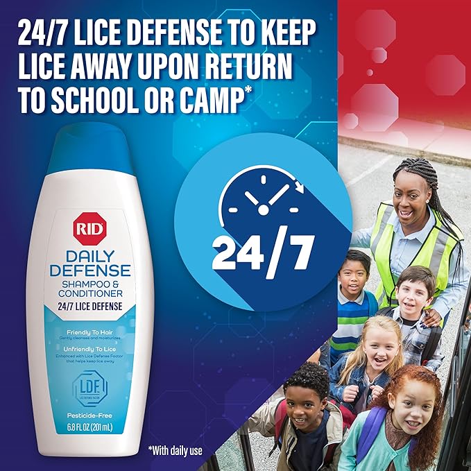 RID Super Max Lice Treatment Kit, 24/7 Lice 3.4 FL 6.8 FL