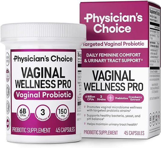 Physician's CHOICE Vaginal Probiotics for Women 6B CFU 45 CT