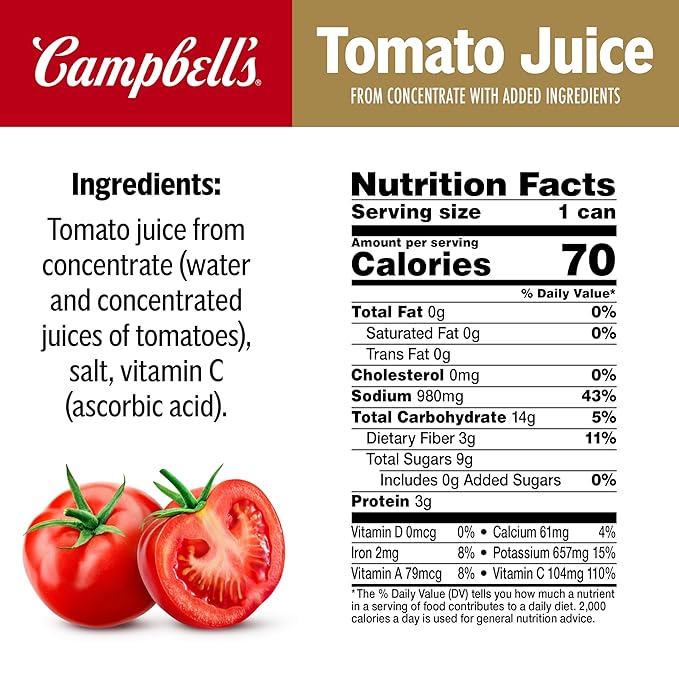 Campbell's Tomato Juice, 11.5 Ounce