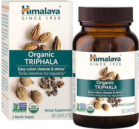 Himalaya Organic Triphala, Colon Cleanse & 688 mg, 90 Caplets, 2 Month