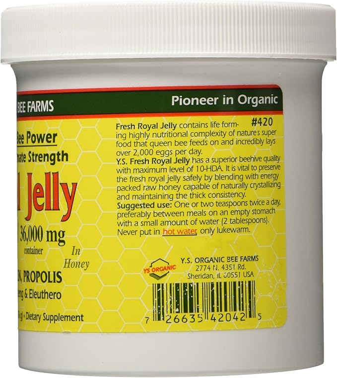 Fresh Royal Jelly + Bee Pollen, 36,000mg Y.S. 20.3 oz