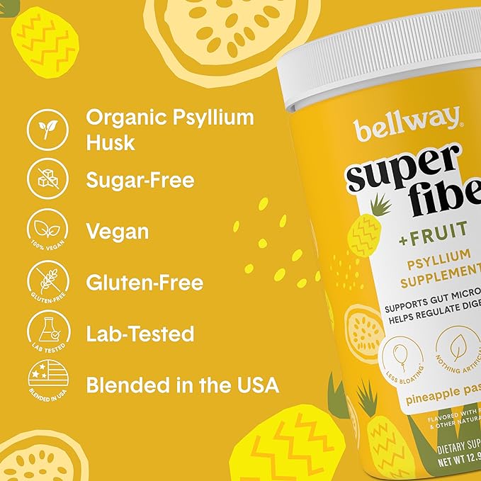 Bellway Super Fiber Powder + Fruit (3 Pack), (150 Servings)