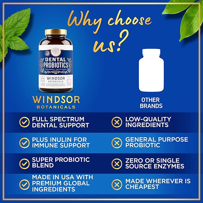 Oral Probiotics for Teeth and Gums 3BN CFU K12 Pro 90 Best