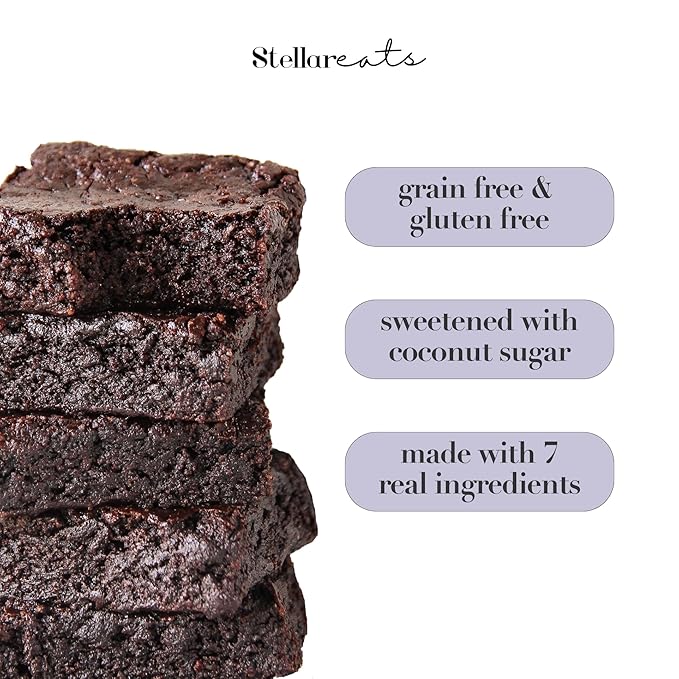 Stellar Eats Fudge Brownie Baking Mix, 10.4 oz, 1 Pack - Grain Free, Gluten Free, Dairy Free, Plant Based, Paleo Friendly