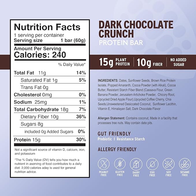 AMRITA Dark Chocolate Quinoa Vegan Protein 15g Plant