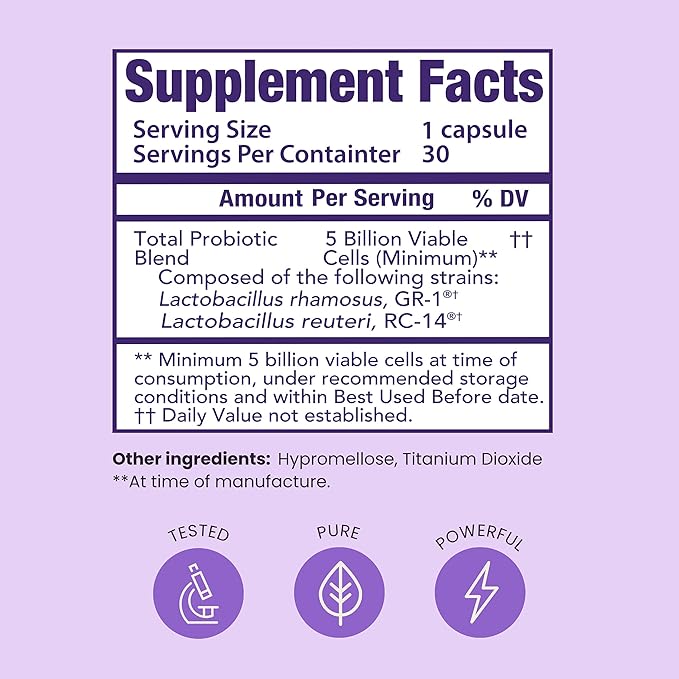 Pro-Fem #1 Vaginal Health Probiotic 7 Days 30 Capsules 1 Pack