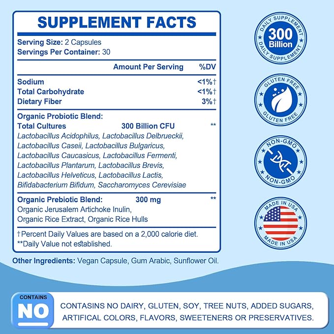 Probiotic 300 Billion CFU 12 Strains -240 Counts
