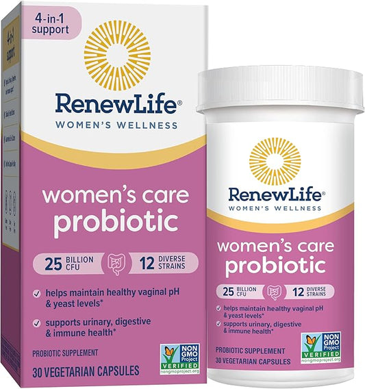 Renew Life Women's Probiotic Capsules, Supports 25 Billion 30 Ct