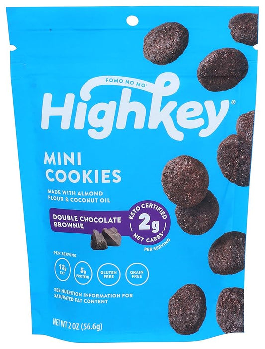 Highkey Keto Chocolate Brownie Bites - Sugar Free Chocolate Low Carb Snacks Keto Brownies & Protein Brownies - Sugar Free Snacks, Low Carb Cookies & Low Carb Brownie Keto Desserts