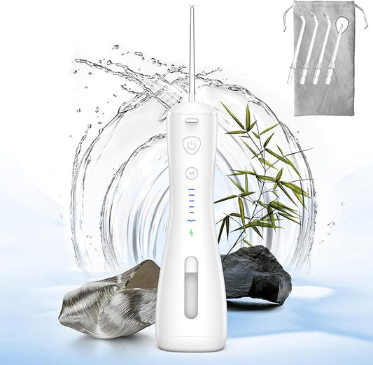 Water Flosser [Dental Cordless Portable] 6 IPX7 Waterproof