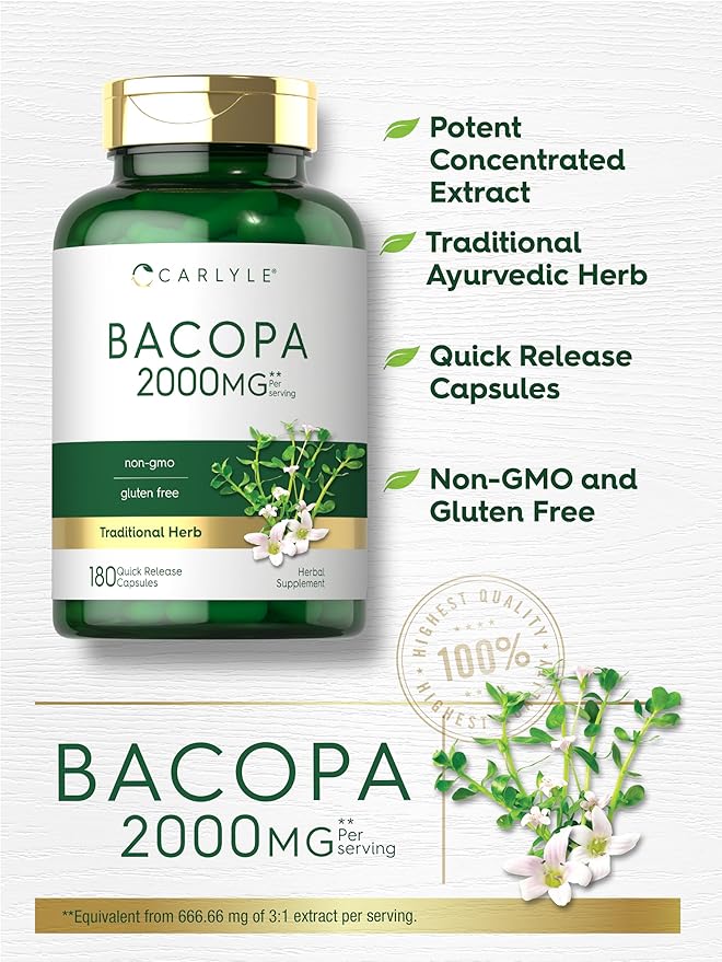 Carlyle Bacopa Monnieri Capsules 180 Capsules