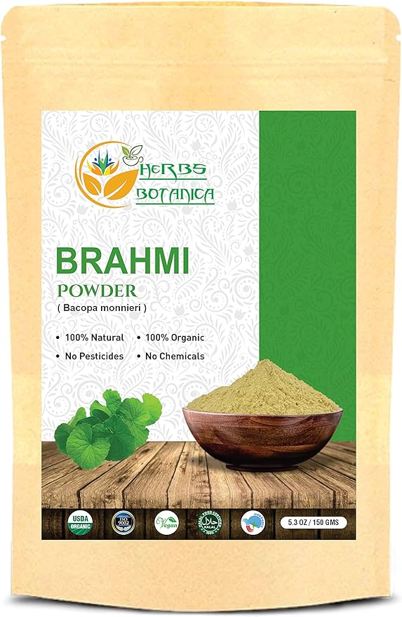 Brahmi Powder Bacopa Powder Centella Asiatica 5.5 oz (150 GMS)