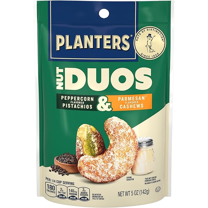 PLANTERS Nut Duos Peppercorn Pistachio & 5 oz