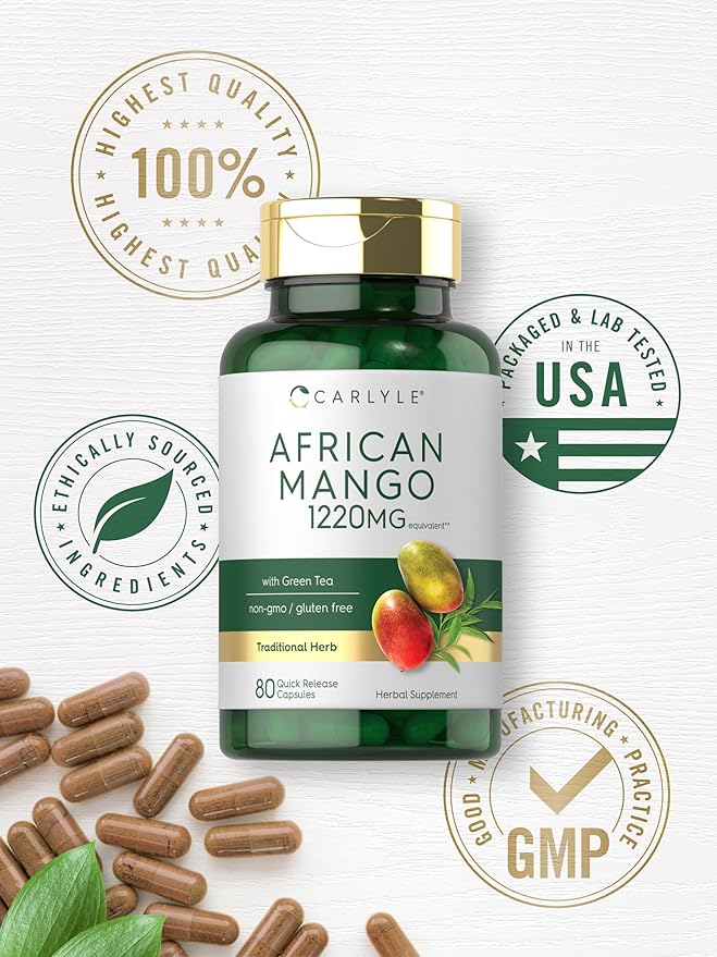 Carlyle African Mango Supplement 1220mg 80 Capsules