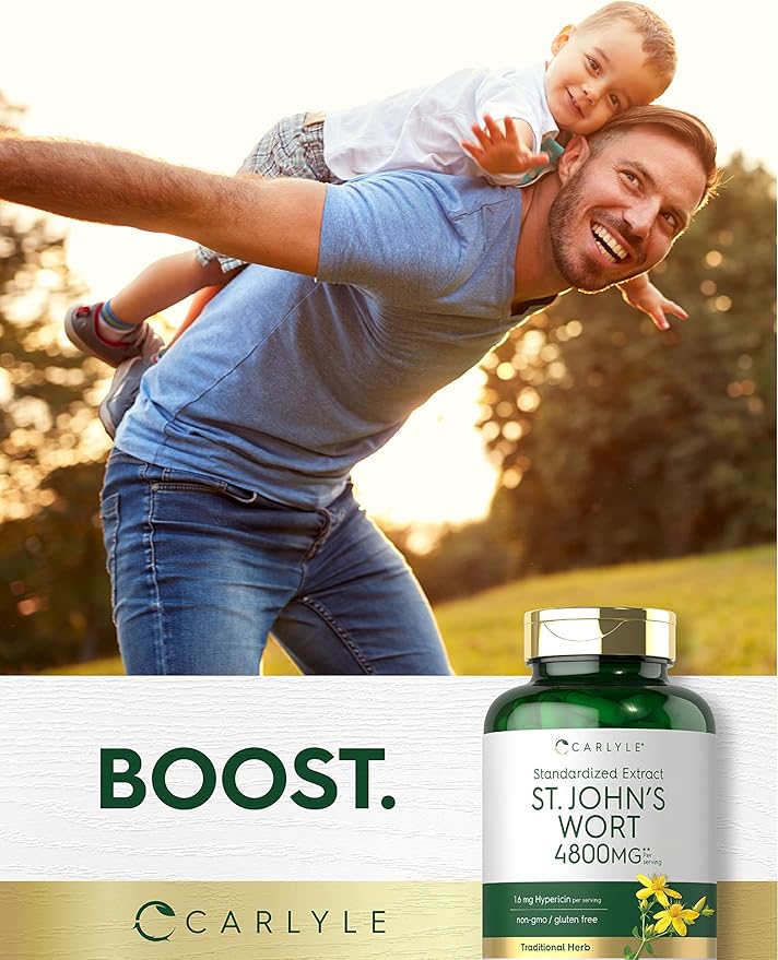 Carlyle St John's Wort Capsules 4800mg | 300 Count