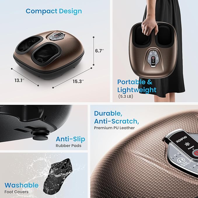 RENPHO Foot Massager Machine with Heat, 3 Levels