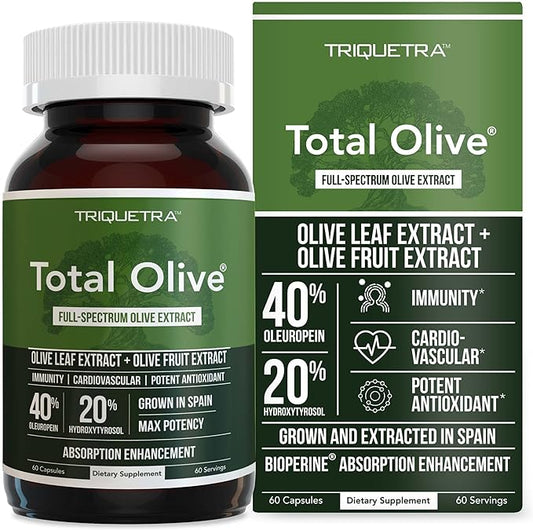 Total Olive® - Olive Leaf Extract (40% Oleuropein) (20% Hydroxytyrosol) (60 Count)