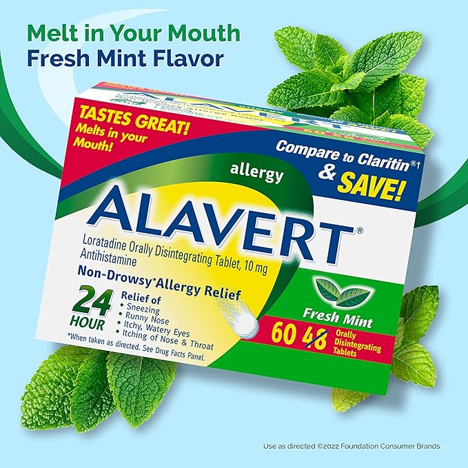 Alavert Allergy 24 Hour Relief, Fresh 10mg, 60 60 Count