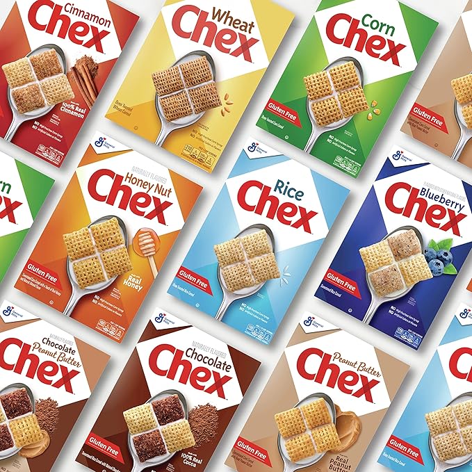 Chex Breakfast Cereal, Honey Nut, Gluten 19.5 oz 5)