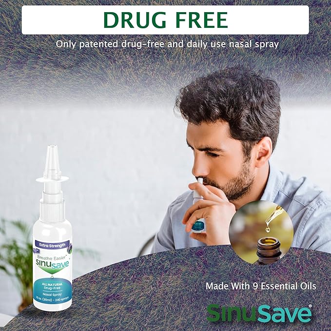 Extra Strength/All-Natural, Drug-Free, Nasal Wash & 1 oz