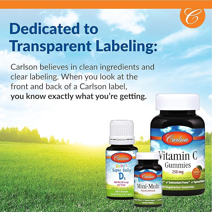 Carlson - Tri-B, Vitamin B Complex, 25 mg B-6, 400 400 mcg B-12, Folic B12 Supplement, 360 Tablets