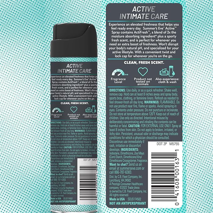 Summer's Eve Active Daily Perfomance Feminine 2 oz