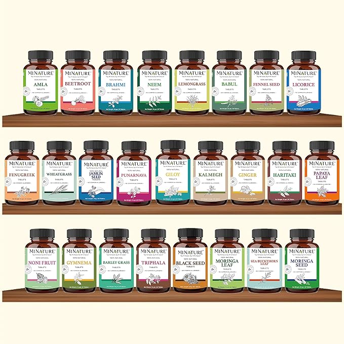 Triphala Tablets by mi Nature -90 1000mg | 45 Day