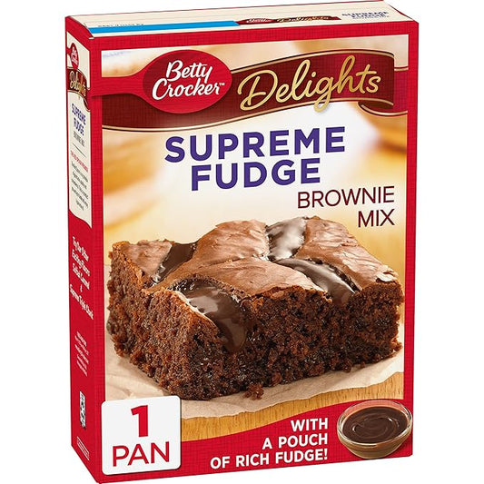 Betty Crocker Delights Supreme Fudge Brownie Mix, 19.1 oz.
