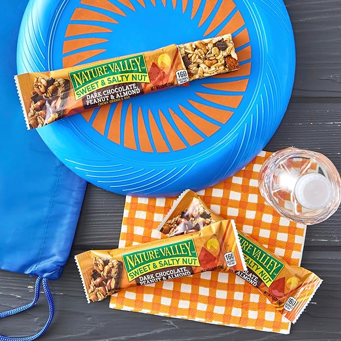 Nature Valley Sweet and Salty Nut Bars, Dark Chocolate Peanut Almond, 15 Bars, 18 OZ