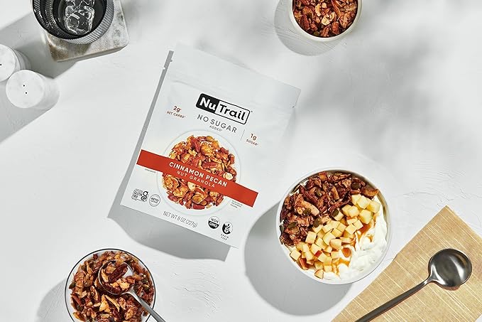 NuTrail Nut Granola Cereal, Cinnamon Pecan, 8 oz. 3 Count
