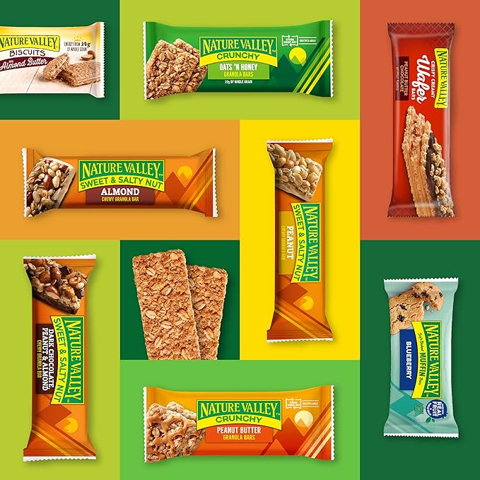 Nature Valley Granola Bars, Sweet and Salty Nut, Almond, 1.2 oz, 6 ct (Pack of 16)