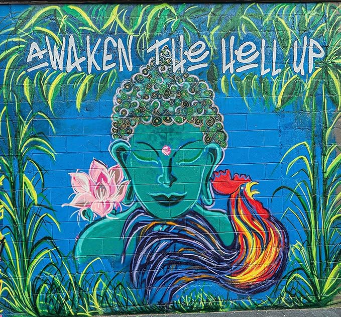 Wake The Hell Up! 12oz Ultra-Caffeinated Blueberry Ground Coffee, Low Acid, Medium-Dark Roast