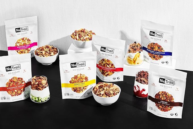 NuTrail Nut Granola, Variety Pack, No 8 oz. 6 Count