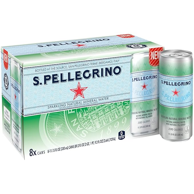 S.Pellegrino Essenza Variety Pack - Blood Orange, Lemon, Original (unflavored),11.15 Fl. Oz (Pack of 24)