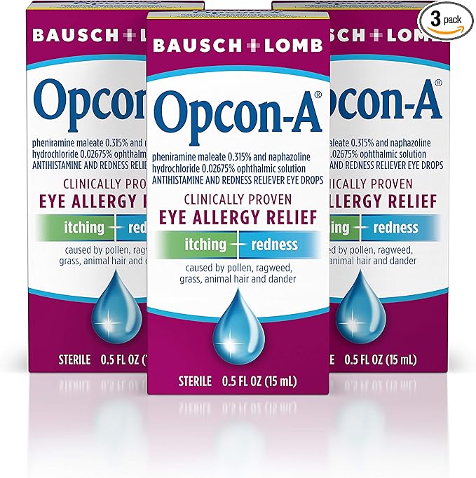 Opcon-A Allergy Eye Drops by Bausch 0.5 Fl 3)