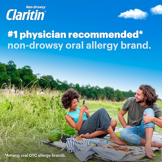 Claritin 24hr Non-Drowsy Allergy Relief, Loratadine Tablets 30 + 1 Ct