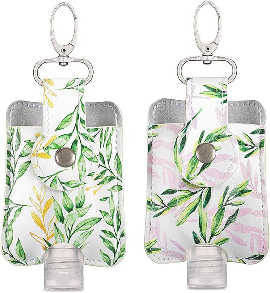 Hand Sanitizer Holder Keychain Set of 2