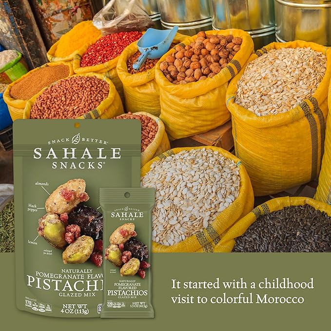 Sahale Snacks Pomegranate Pistachios Glazed Mix, 4 Ounces 6)